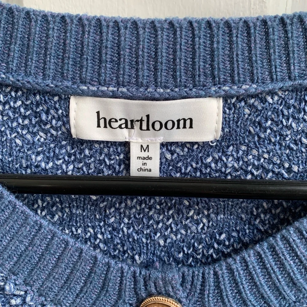 Heartloom Kiel Cardigan Blue Size Medium - Picture 5 of 6